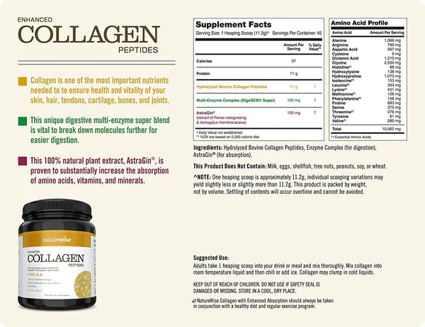 <transcy>Collagen Peptide (1,11 lbs) - Không hương vị</transcy>