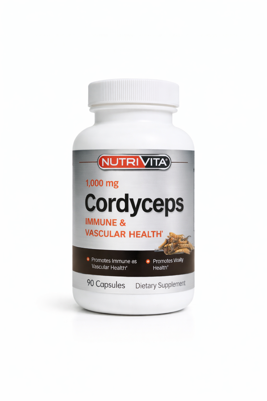 NutriVita Cordyceps 1000 mg (90 Capsules)