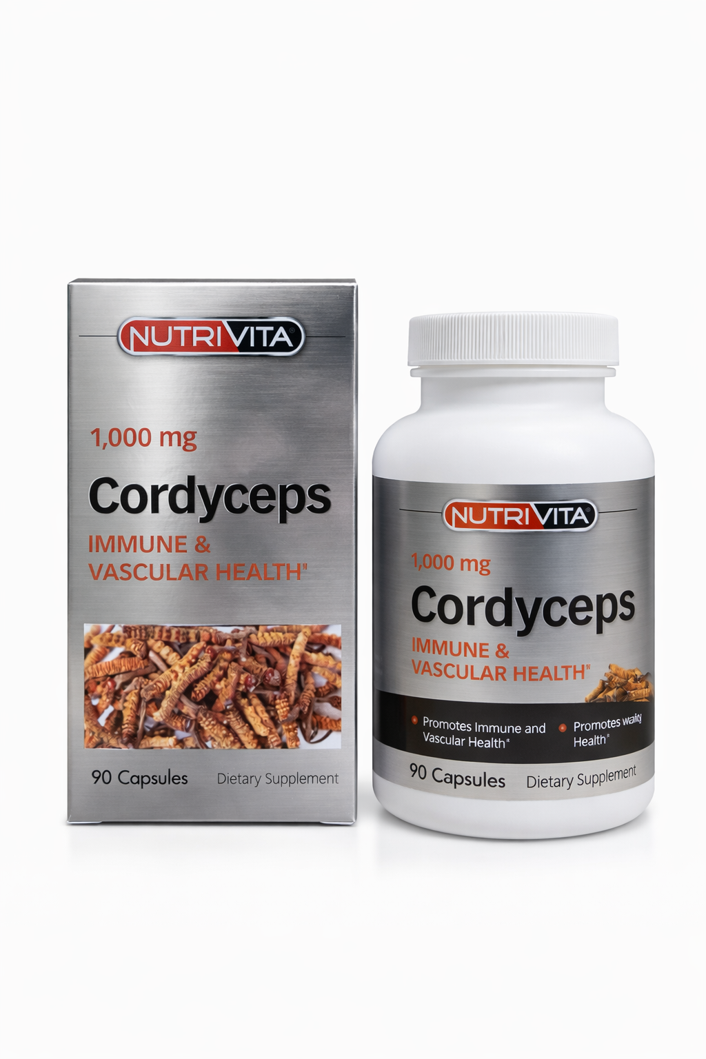 NutriVita Cordyceps 1000 mg (90 Capsules)