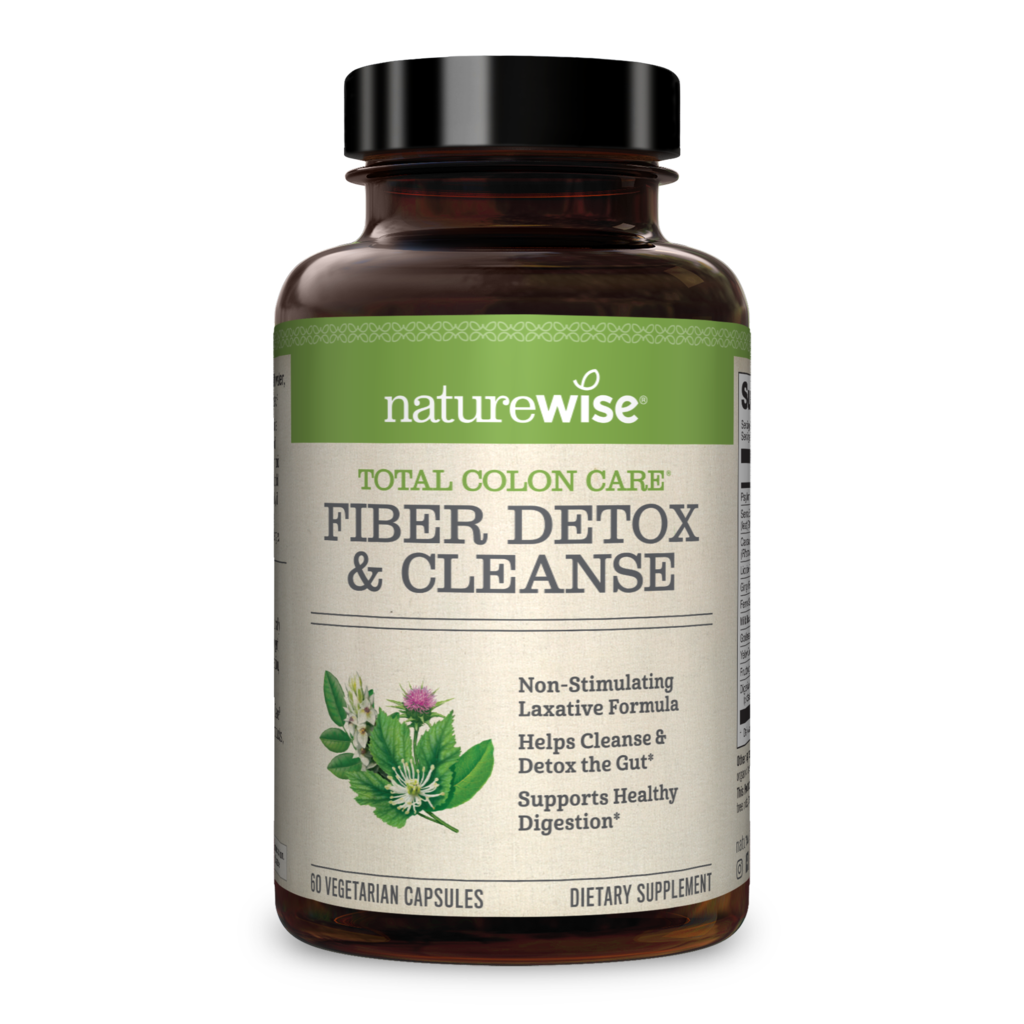 NatureWise Total Colon Care – Fiber Detox and Cleanse (60 Capsules)