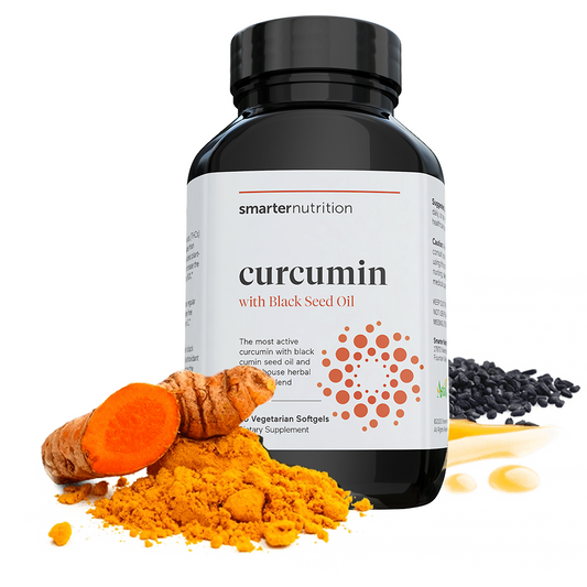 SmarterNutrition Curcumin with Black Seed Oil (60 Softgels)
