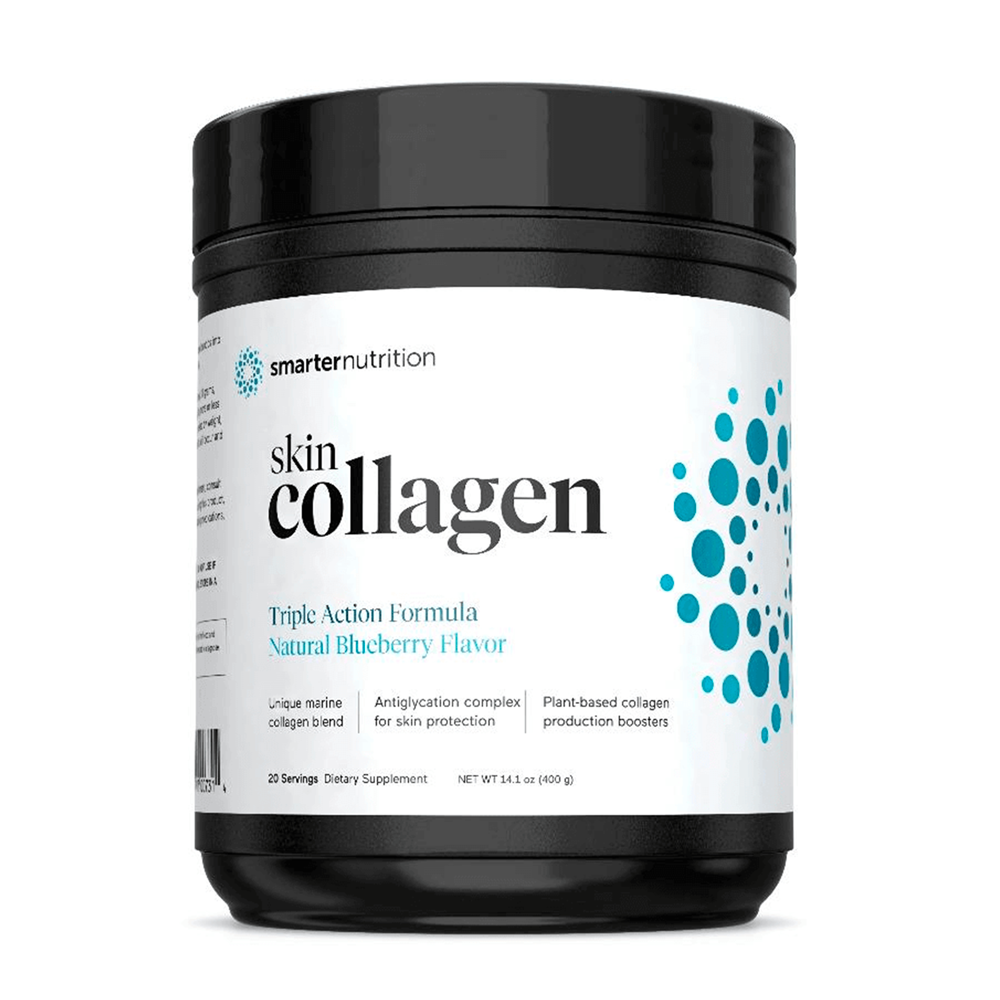 SmarterNutrition Skin Collagen – Natural Blueberry Flavor