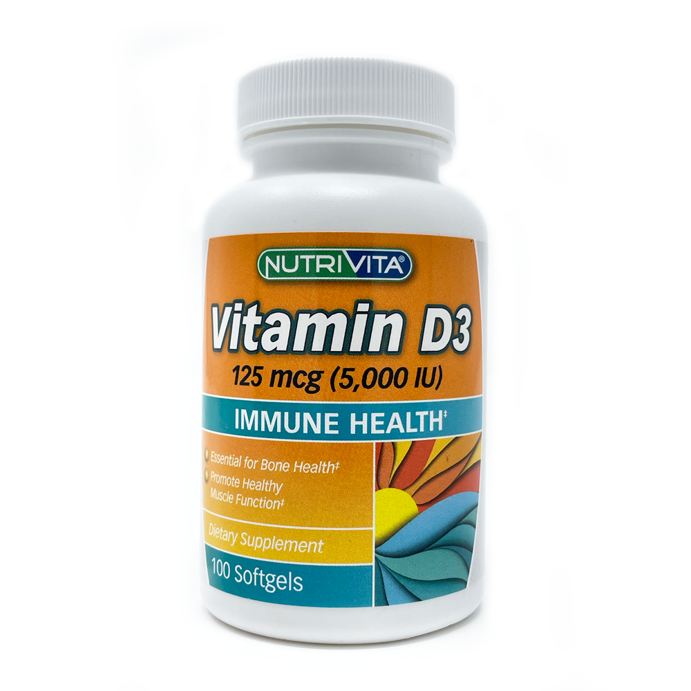 NUTRIVITA Vitamin D3 125 mcg (5000 IU)